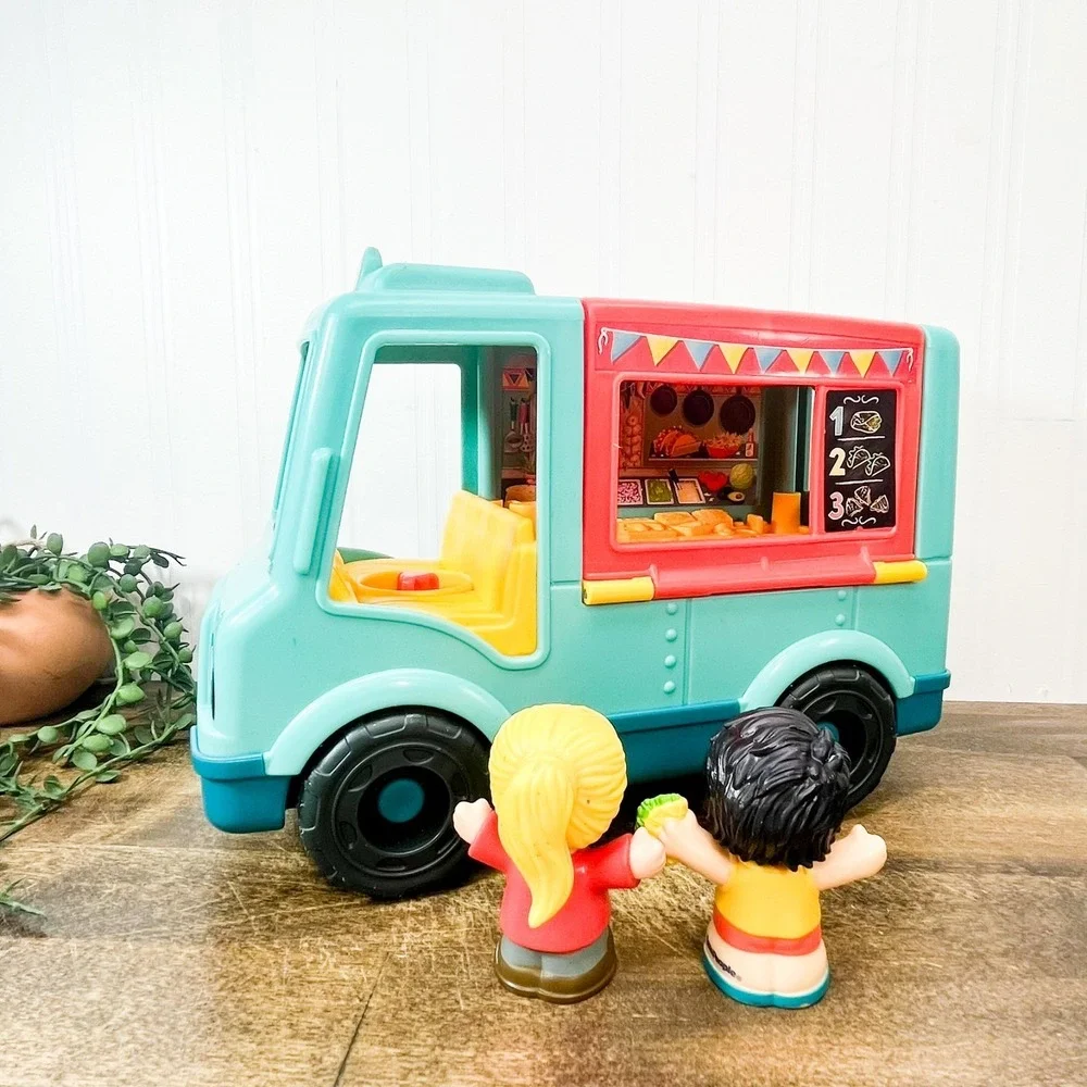 Fisher Price Little People Serve It Up Taco Food Truck‎ Musical Vehicle w/ 2 ppl